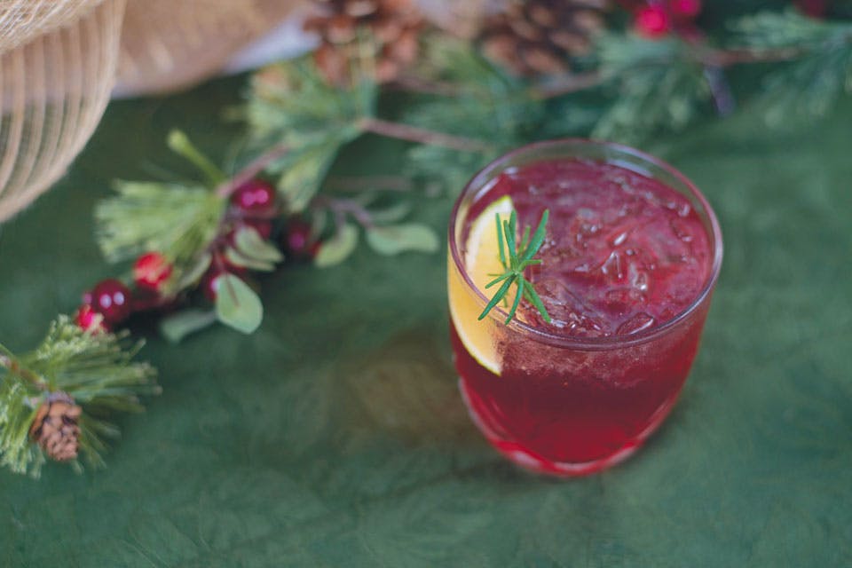 monthly dish poinsetta cocktail
