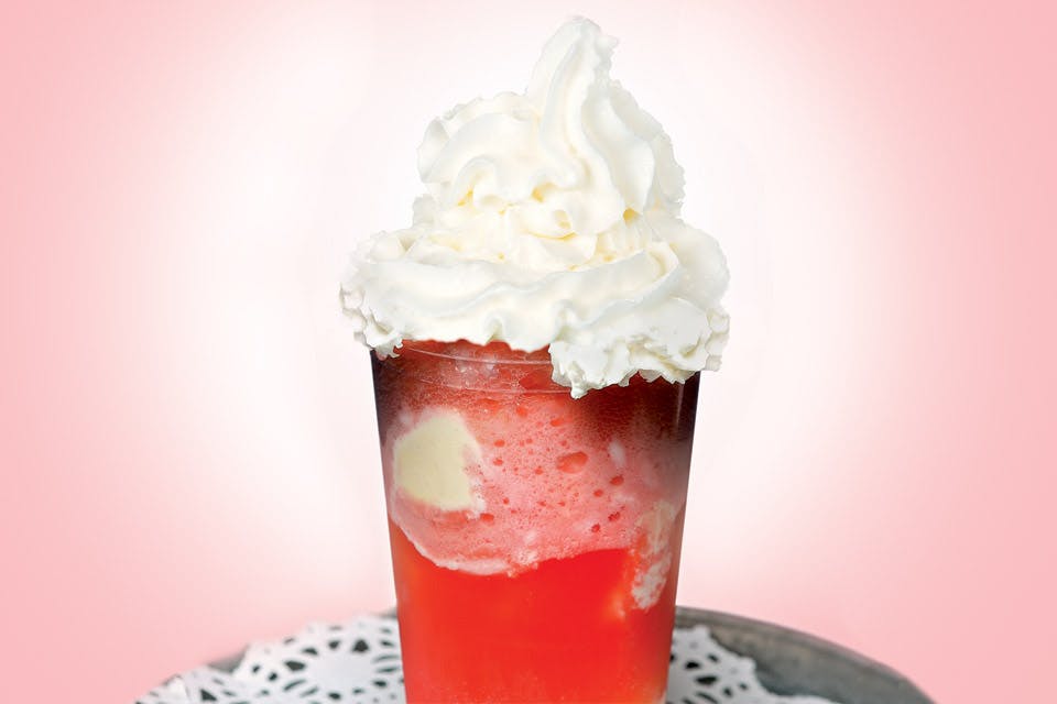 dining page strawberry float