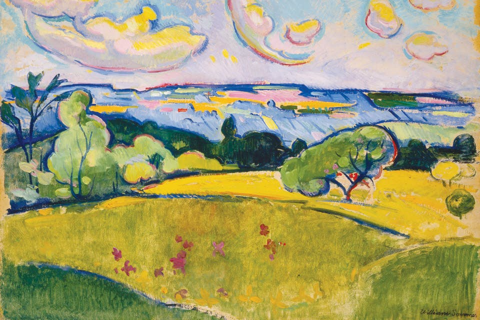 Sommer_Landscape With Yellow Clouds