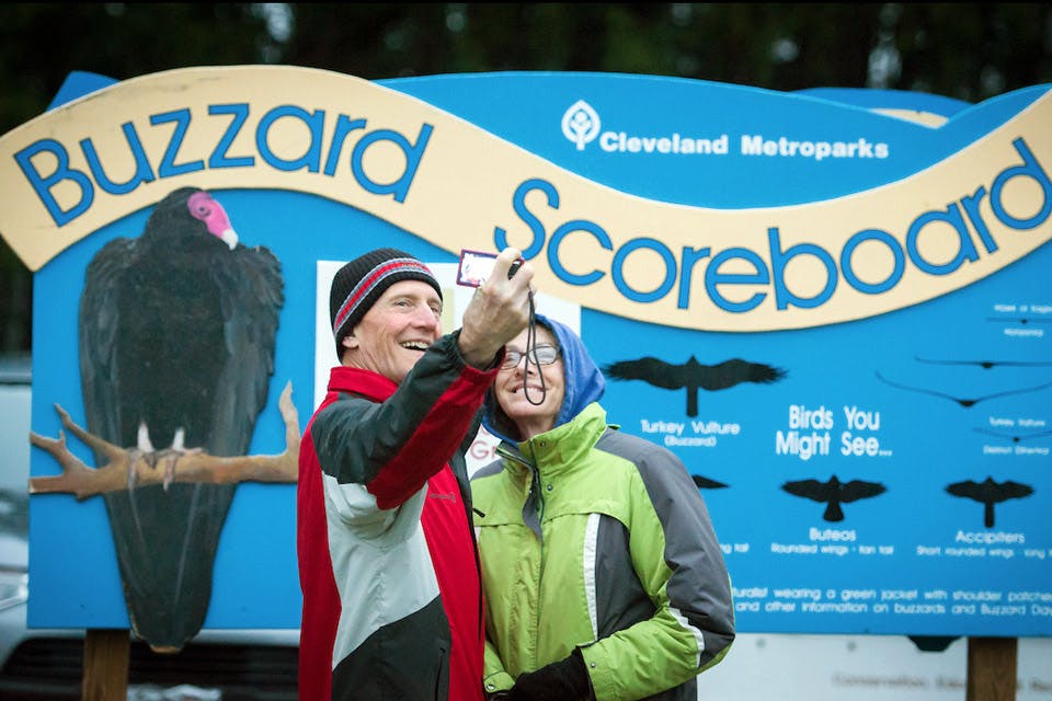 buzzard scoreboard at cleveland metroparks