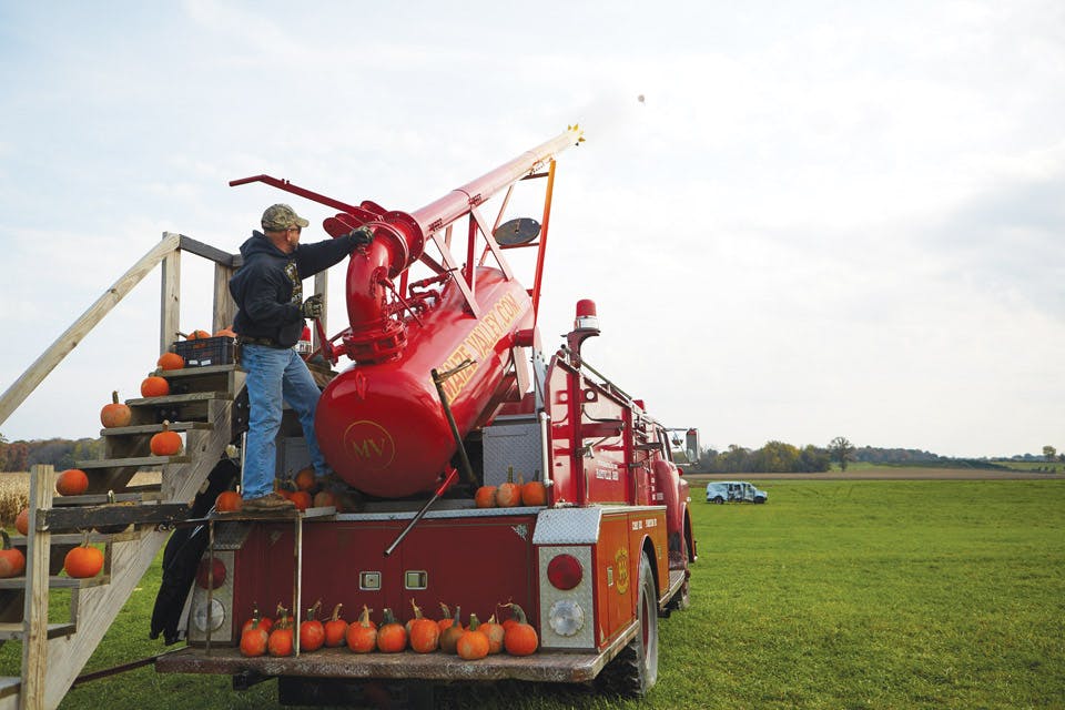 Pumpkin Cannon at Maize Valley
