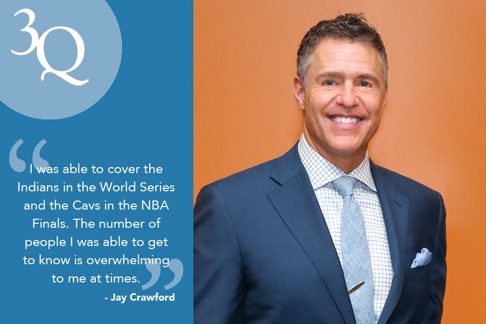 three questions with Jay Crawford