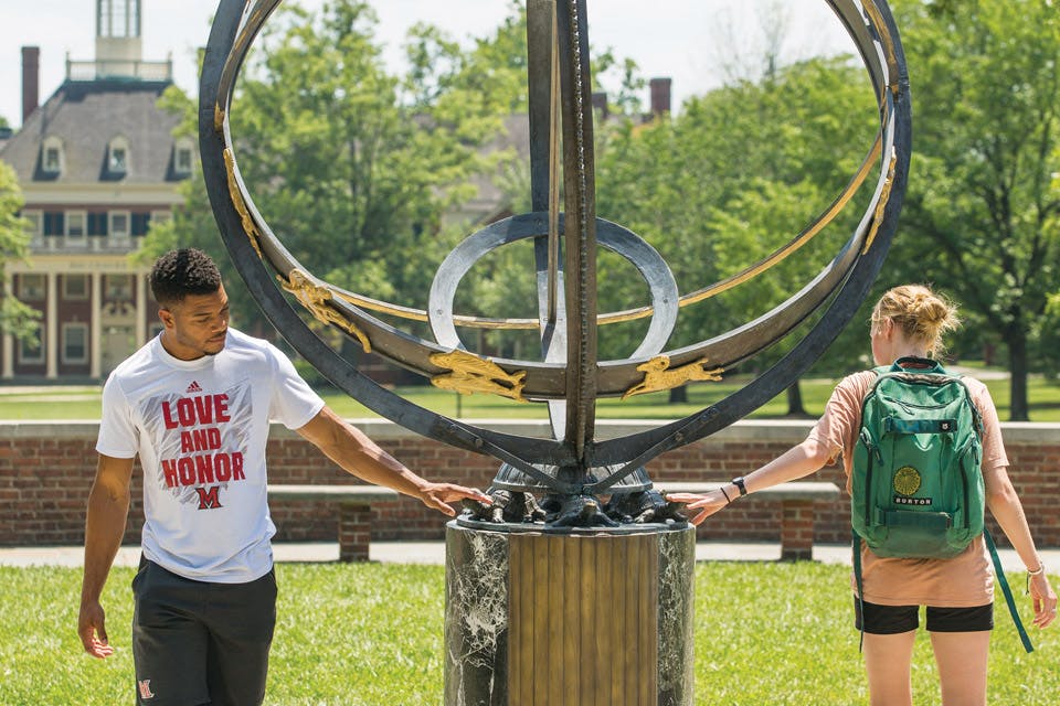 Miami University turtlehead sundial