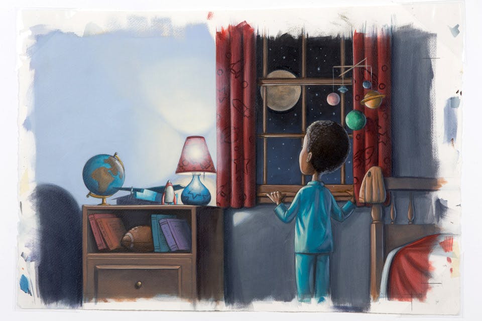 Don Tate illustration for Ron’s Big Mission Don Tate illustration for Ron’s Big Mission