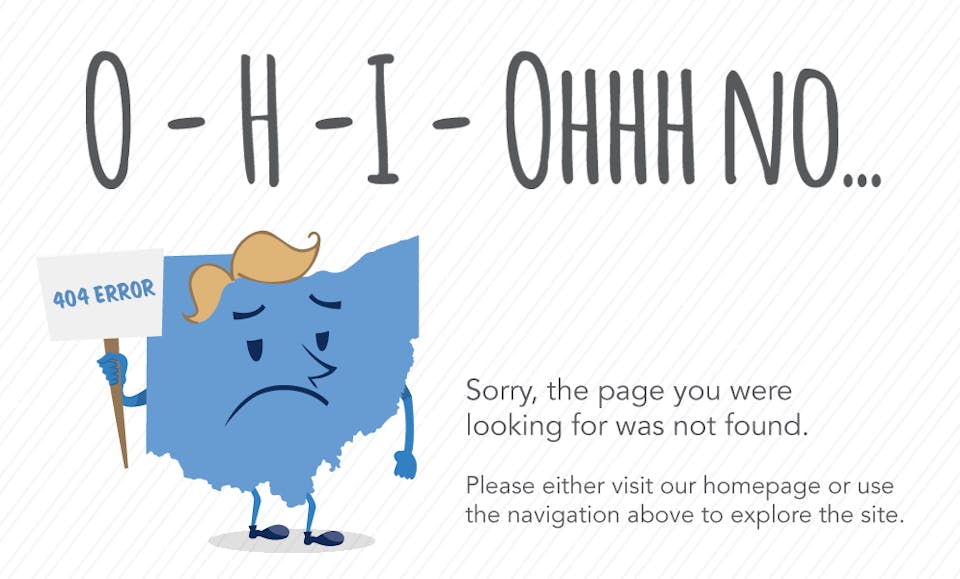 Ohio Magazine 404 Error