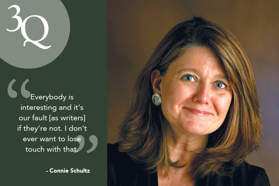 Three questions with Connie Schultz Three questions with Connie Schultz