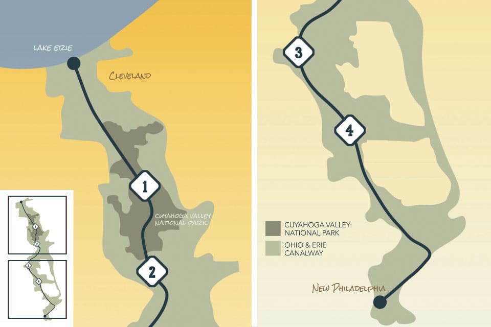 Towpath Trail camping spots