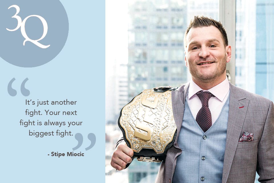 three questions with stipe miocic