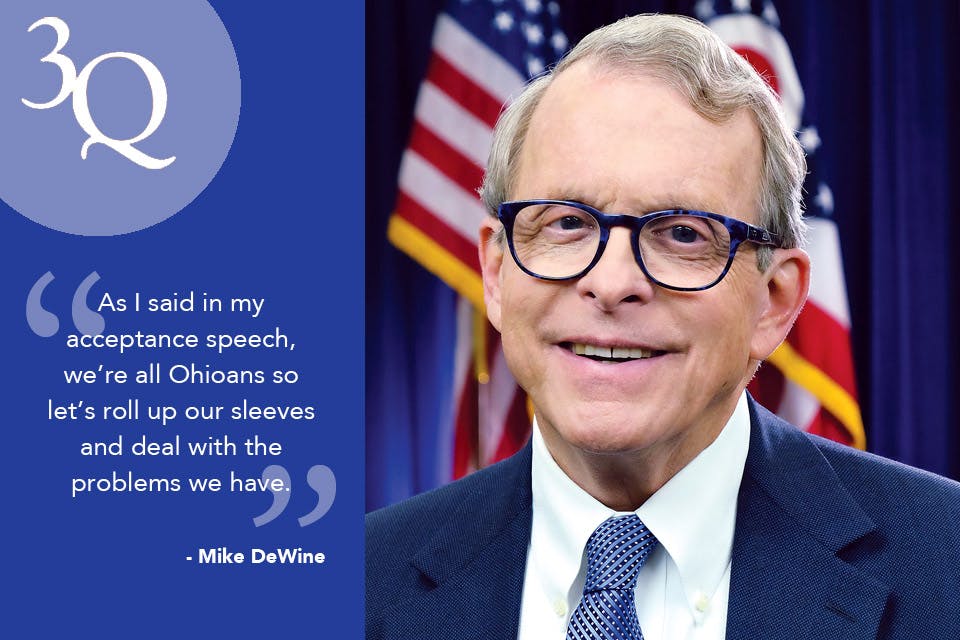 three questions with mike dewine