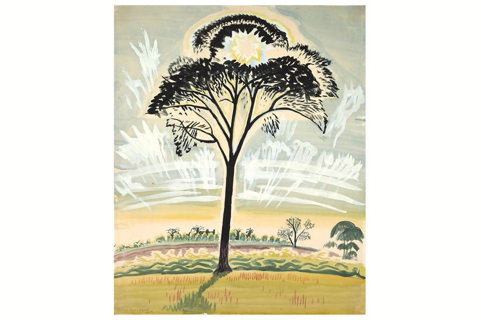 Burchfield   the sun through the trees