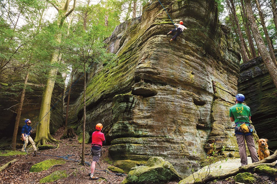 Hocking hills adventure tours rock climbing