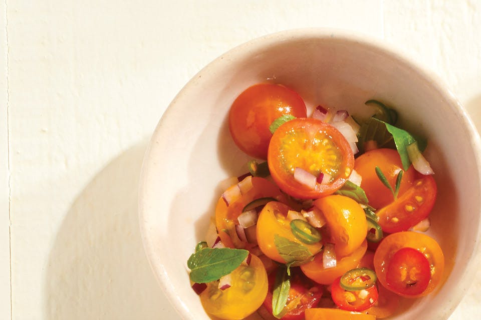 recipe tomato herb salad