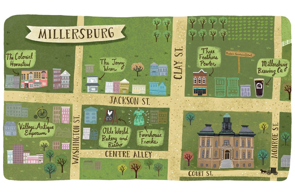 Amish country map  millersburg