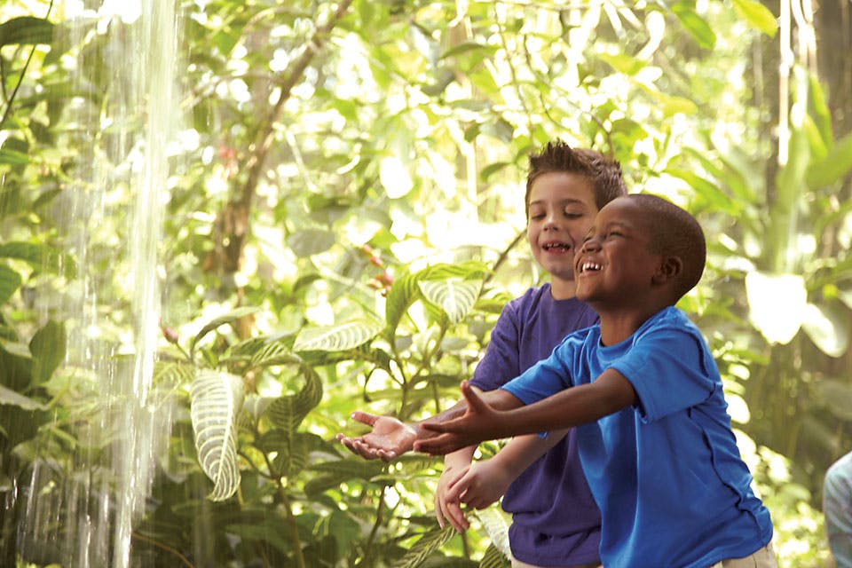 Kids playing at the Cleveland Botanical Garden (photo courtesy of Cleveland Botanical Garden)