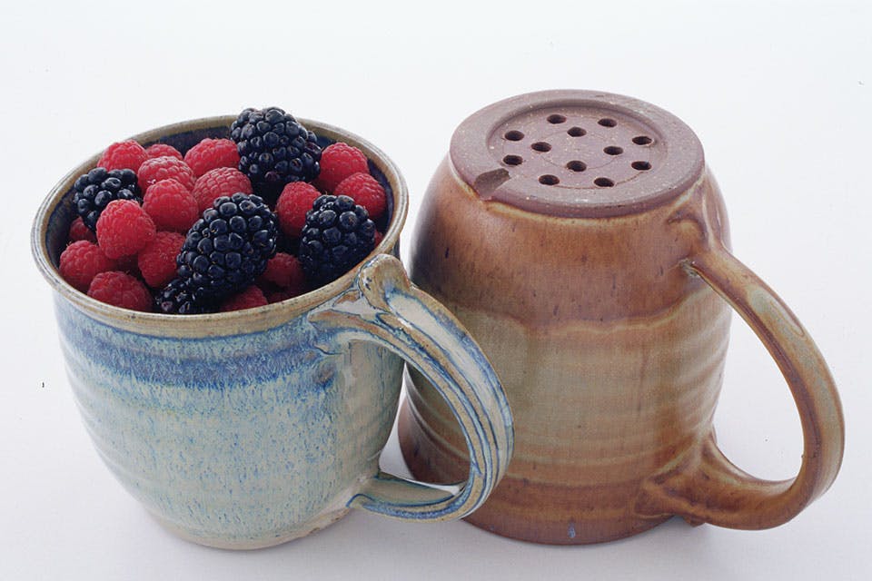 Rock Riffle Run Pottery's Berry Colander Berry Colander