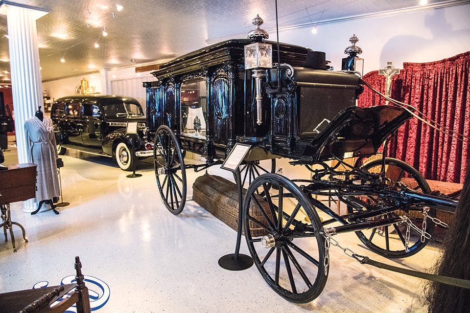 Hearse at People's Mortuary Museum