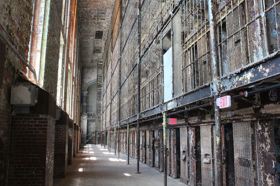 Prison cells at the Ohio State Reformatory 