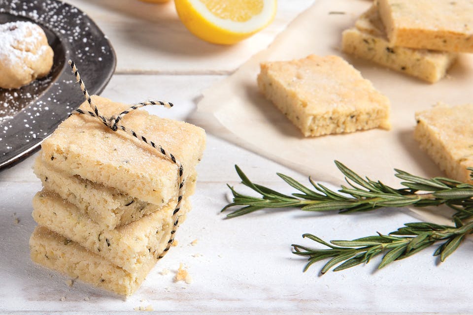 Lemon rosemary shortbread (photo and styling by Karin McKenna)