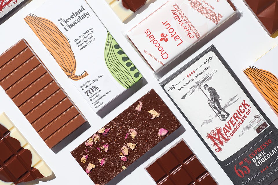 Our bean-to-bar chocolates selection - État de choc