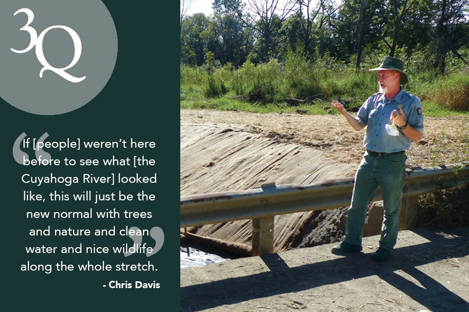 Chris Davis of Cuyahoga Valley National Park Chris Davis of the Cuyahoga Valley National Park