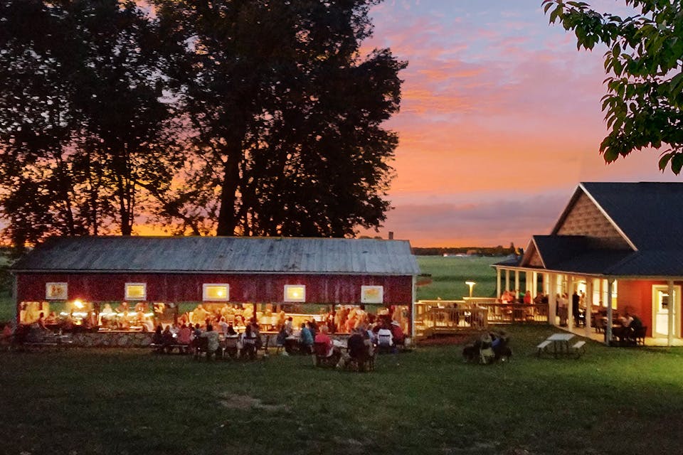 Copper Whale Winery barn