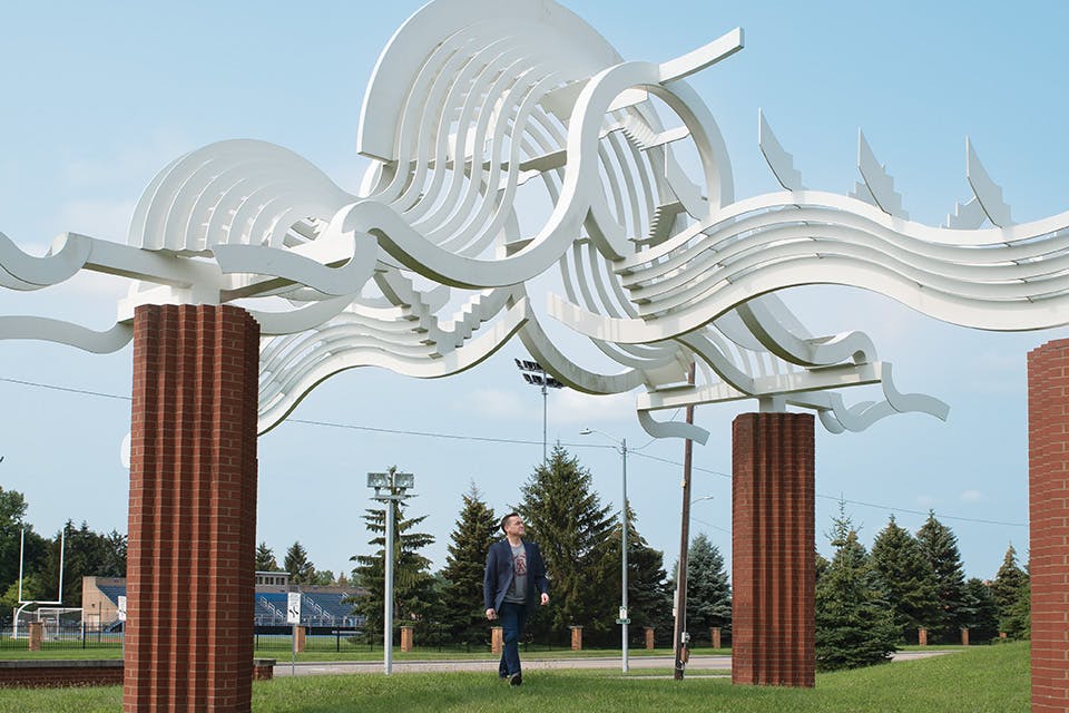 Ottawa Gate sculpture at Toledo's Ottawa Park