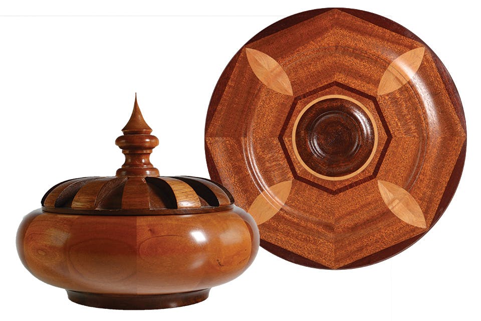 Wilbur C. "Wib" Mock wood-turned pieces Wilbur C. "Wib" Mock wood-turned pieces