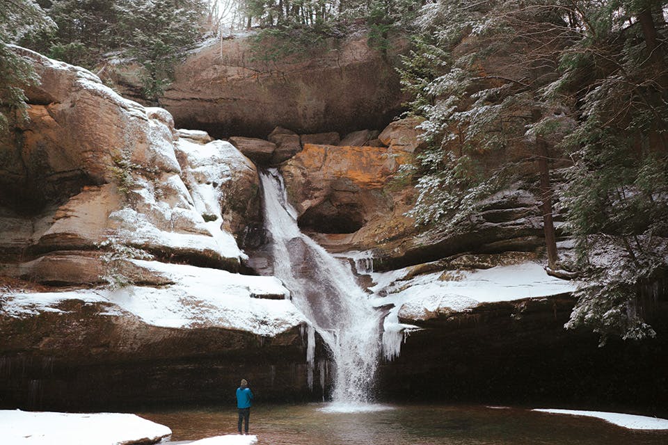 Cedar Falls in winter