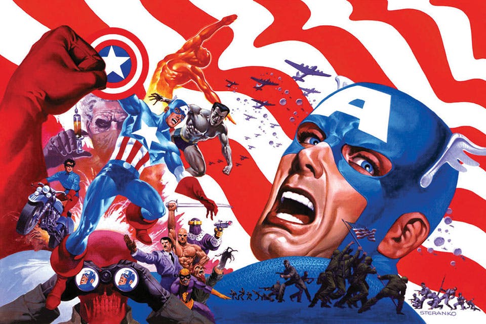 Jim Steranko Captain America painting