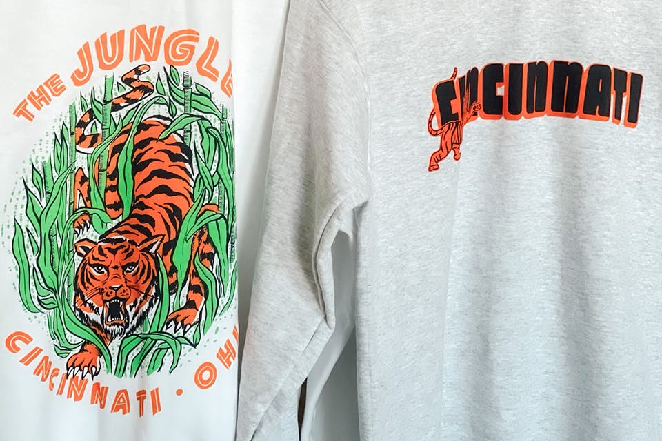 Rivertown Inkery & Apparel long-sleeve Cincinnati shirts Rivertown Inkery long-sleeve Cincinnati shirts