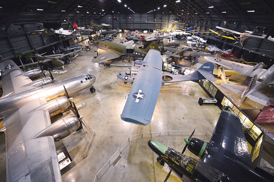 Planes in hangar gallery at the National Museum of the United States Air Force (photo courtesy of United States Air Force)