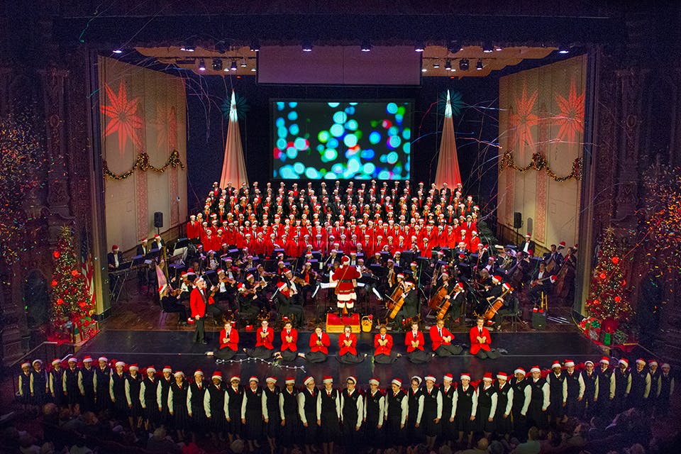 Columbus Symphony Holiday Pops on stage at the Ohio Theatre (photo courtesy of the Columbus Symphony)