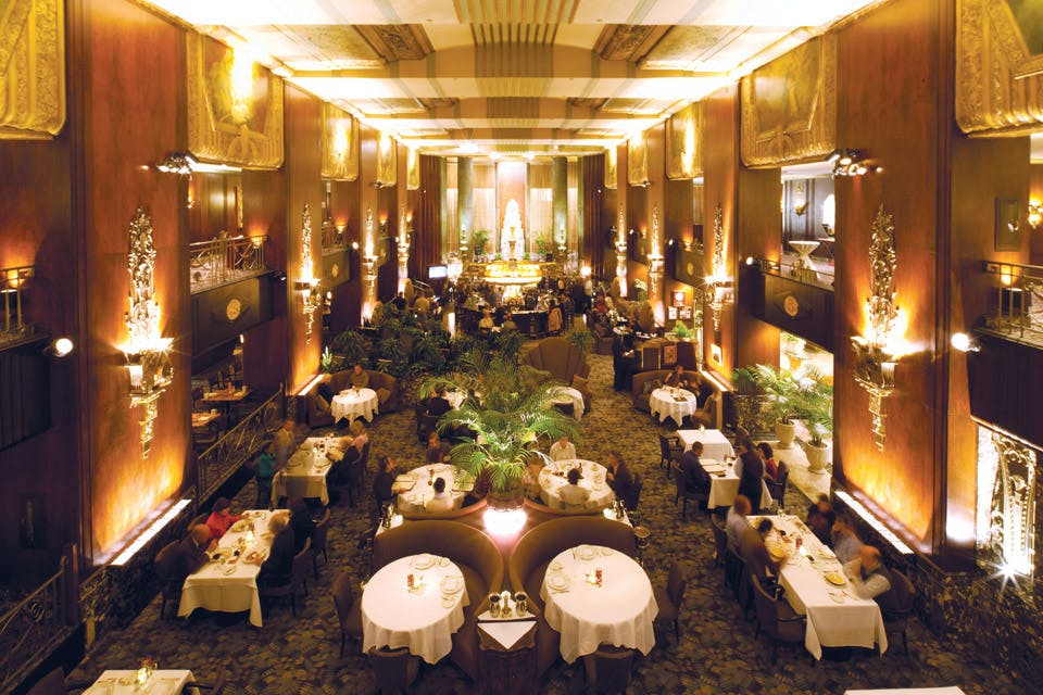 The dining room at Orchids at Palm Court (photo courtesy of Orchids at Palm Court)
