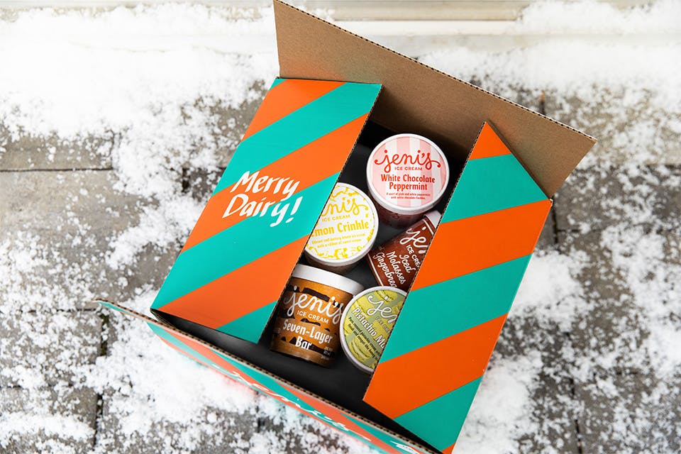 Jeni's Holiday Delivery Box (courtesy of The Brand Guild)