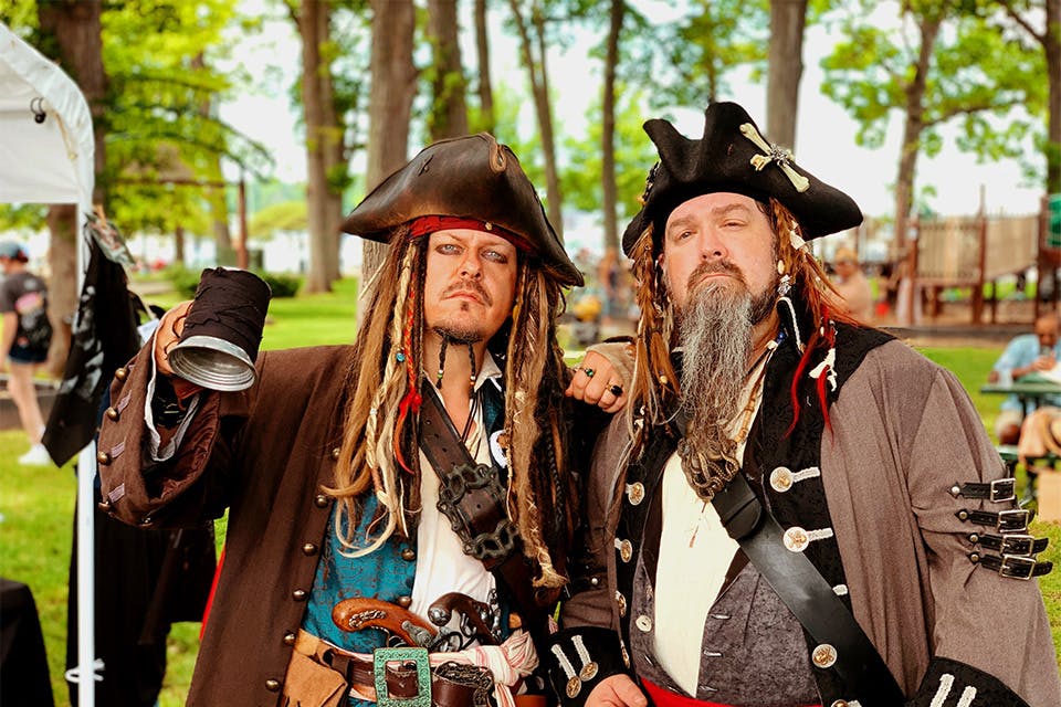Reenactors at Pyrate Fest on Put In Bay (photo courtesy of Put In Bay Official Tourism Bureau)
