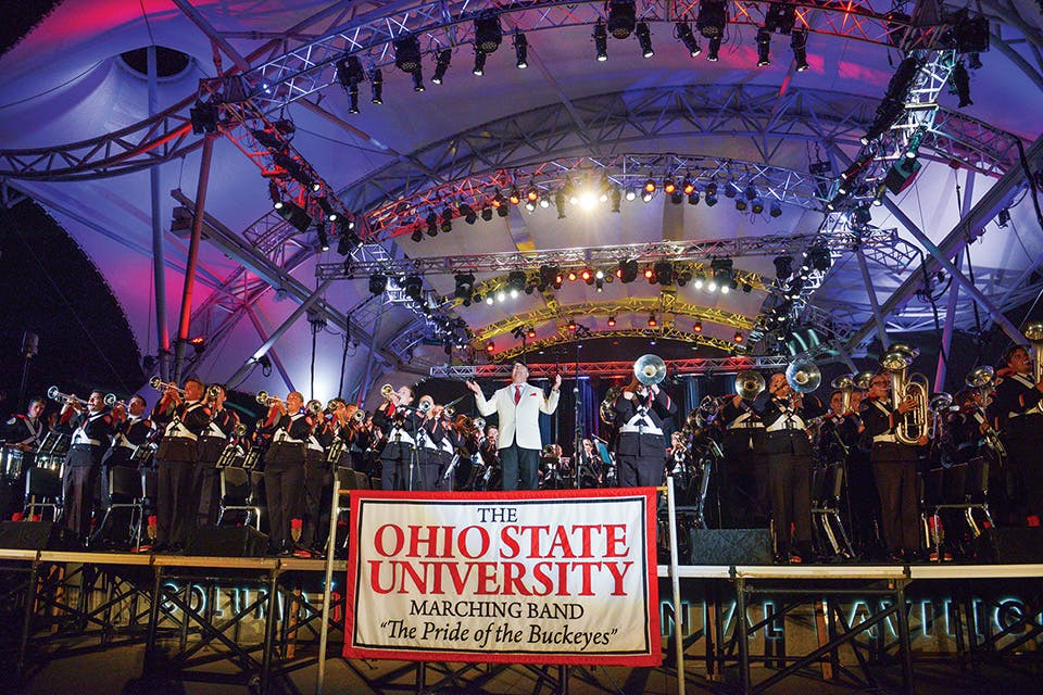 The Ohio State University Marching Band in concert (photo courtesy of The Ohio State University Marching Band)