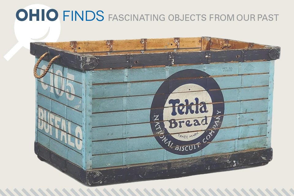 Tekla Bread crate from early Cleveland based Nabisco brand (photo courtesy of Meander Auctions)