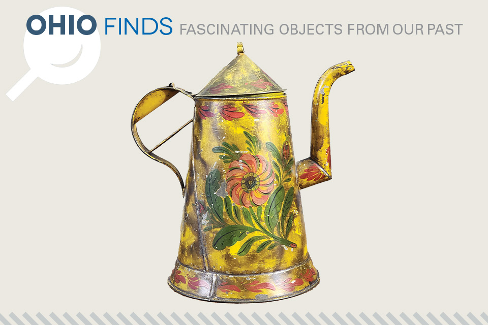 Ohio Finds: Toleware Tin Coffee Pot