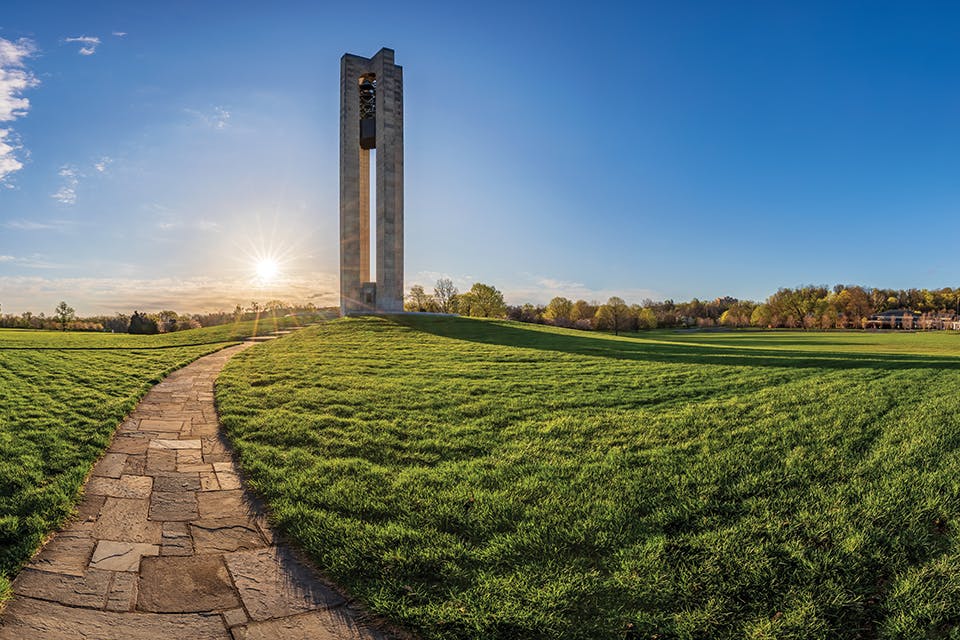 Deeds Carillon at Carillon Historical Park in Dayton (photo by Jeffrey Smith)