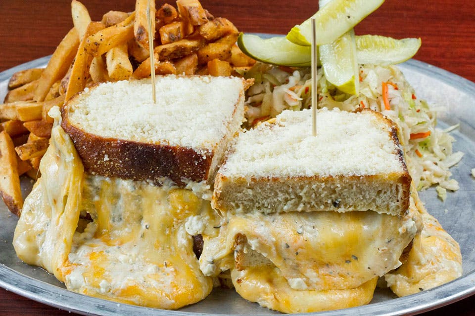 Melt Bar & Grilled’s Melt Challenge feature a 5 pound grilled cheese (photo from Melt Bar & Grilled Facebook page)