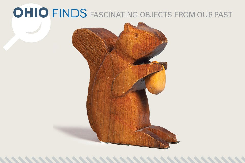 Wooden folk art squirrel (photo courtesy of Meander Auctions)