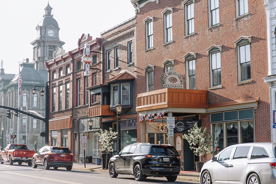 Buildings in downtown Millersburg (photo courtesy of Historic Downtown Millersburg)