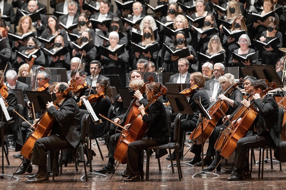 The Columbus Symphony on stage (photo courtesy of Columbus Symphony)