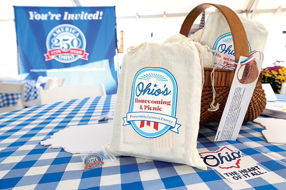 Picnic kit for Ohio’s Homecoming & Picnic (photo by Terry Gilliam)