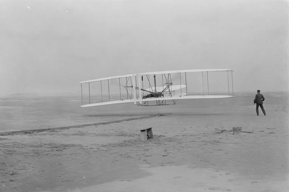 First Flight of the Wright Brothers (Library of Congress) First Flight of the Wright Brothers (Library of Congress)