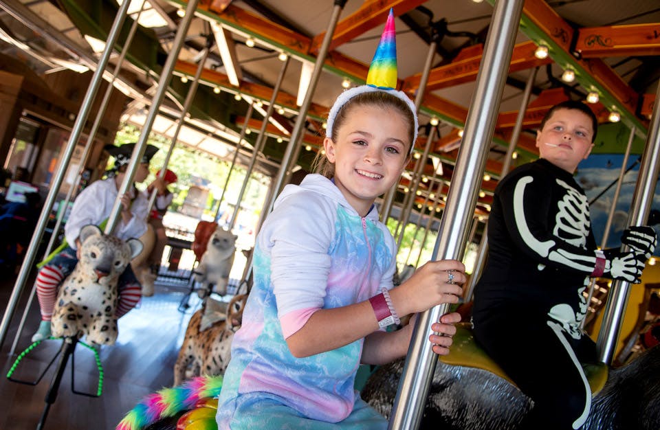 Kids on Carousel at Boo at the Zoo (courtesy of Cleveland Metroparks) Kids on Carousel at Boo at the Zoo (courtesy of Cleveland Metroparks)