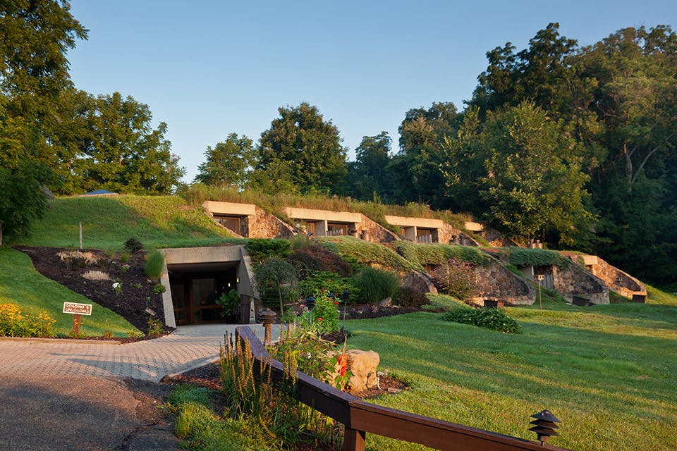 Exterior of Club level Honeycombs at The Inn at Honey Run (courtesy of The Inn at Honey Run) Exterior of Club level Honeycombs at The Inn at Honey Run (courtesy of The Inn at Honey Run)
