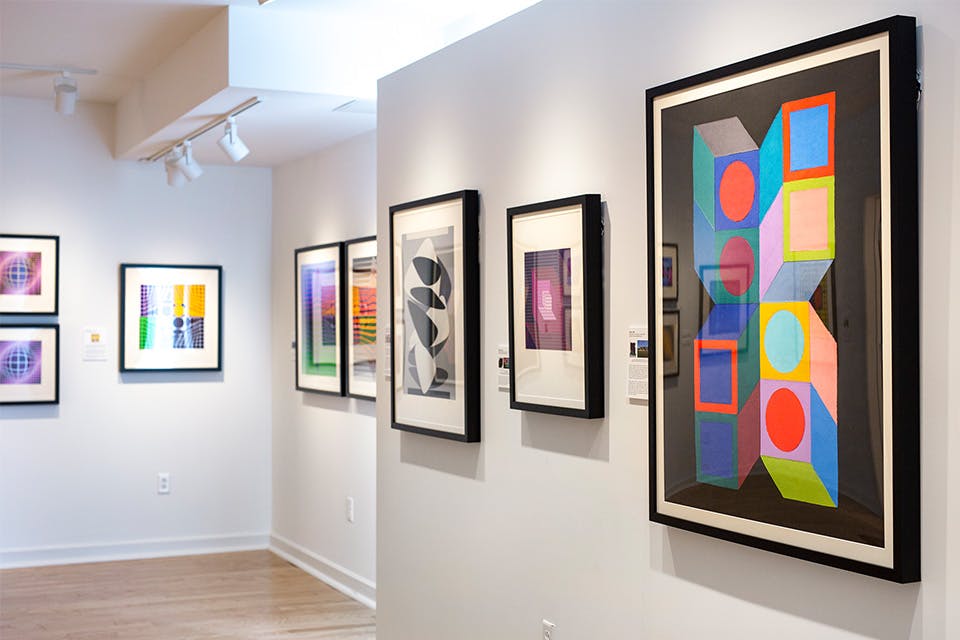 Victor Vasarely works on display at Butler Institute of American Art (courtesy of The Butler Institute of American Art)