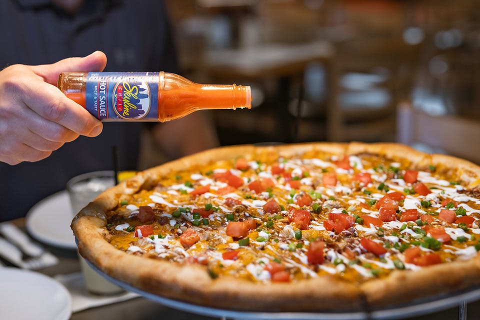 Skyline Dip Deluxe Pizza (courtesy of RMD Advertising)