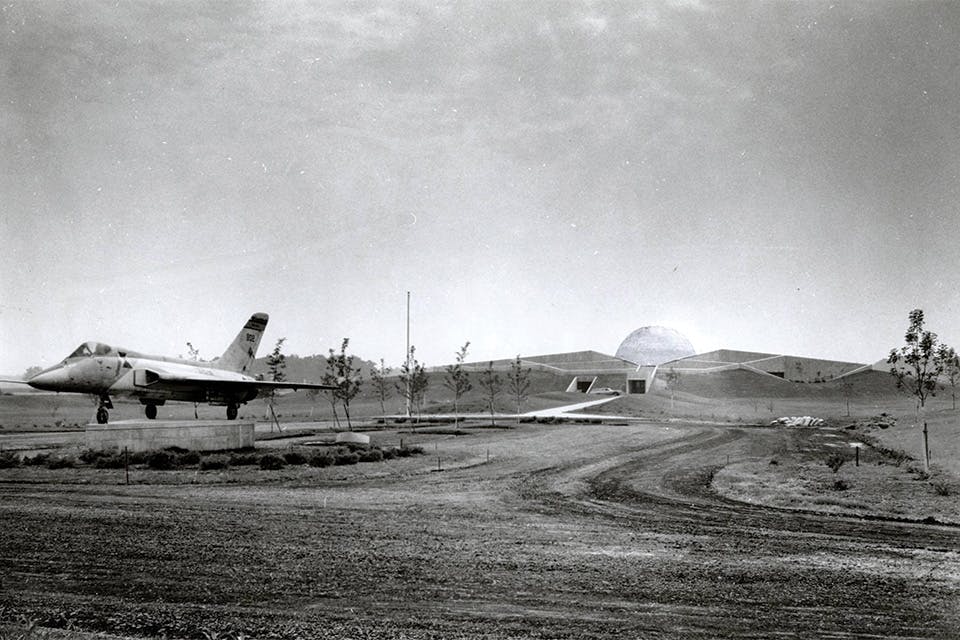 Armstrong Air & Space Museum opening in Wapakoneta in 1972 (photo courtesy of Ohio History Connection)